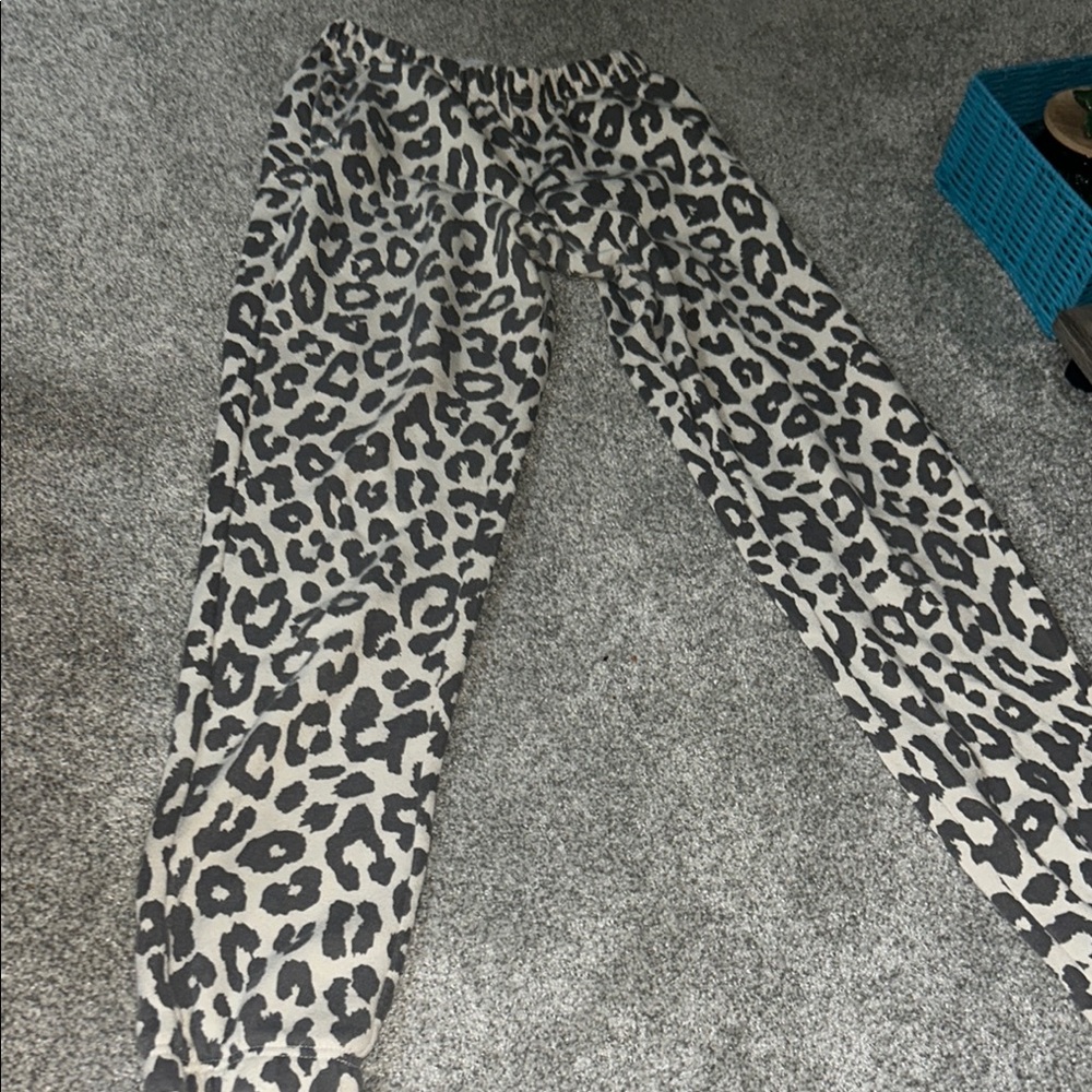Target Black and Cream Animal Print Pants